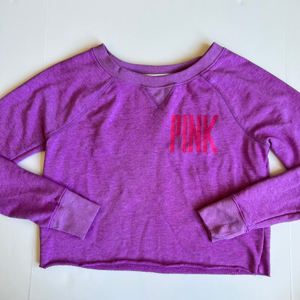 PINK Victoria's Secret Eighty Six Purple Sweatshirt - Picture 3 of 13